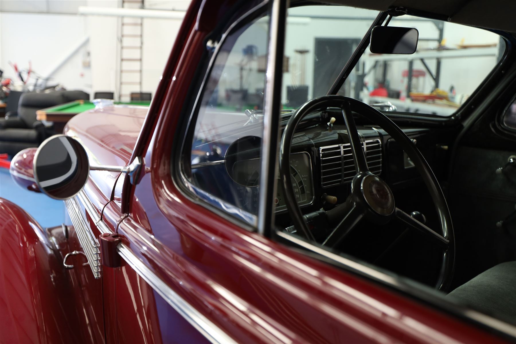 1937 Buick Special Sport Coupe

Registration: LXS 932
Serial number: 744273817
Engine: 4,064cc straight-eight petrol
Odometer reading: 6,476 miles
Steering: Left-hand drive
Colour: Deep maroon
V5C: Present
Keys: One

From the Estate of the late John Sils.

A striking 1937 Buick Special Sport Coupe, finished in deep maroon and manufactured at the General Motors plant in Oshawa, Ontario, Canada.

The Buick Special formed part of the marque’s Series 40 range and combined dramatic period styling with Buick’s smooth 248cu in, approximately 4,064cc, straight-eight engine. The Sport Coupe was among several body styles offered for 1937 and is distinguished by its sweeping wings, prominent vertical grille, split windscreen and enclosed rear luggage compartment.

This example was imported into the United Kingdom and first registered here in November 2019, receiving the registration LXS 932. The odometer displays 6,476 miles, although this mileage has not been independently verified.

The car is very well presented throughout, with excellent deep-maroon paintwork, extensive brightwork and a highly detailed period Art Deco interior featuring its dashboard, centrally mounted ventilation grille, original-style instrumentation and controls. The luggage compartment is neatly trimmed and incorporates a securely mounted spare wheel beneath a raised floor.

The underside also presents particularly well, appearing clean and extensively finished in black, with the chassis, suspension, axles and associated components showing evidence of careful restoration and ongoing maintenance.

Overall, this is an impressive and imposing pre-war Buick, presented in very good condition throughout.

Features

• Canadian-built Buick Special Sport Coupe
• Manufactured at General Motors, Oshawa, Ontario
• 4,064cc straight-eight engine
• Left-hand drive
• Deep-maroon exterior finish
• Extensive chrome brightwork
• Split windscreen
• Period Art Deco interior
• Original-style dashboard and instrumentation
• Dashboard-mounted clock
• Front bench seating
• Enclosed rear luggage compartment
• Underfloor spare wheel
• UK registered since November 2019
• V5C present
• One key

Condition

Presented in very good condition throughout, with excellent paintwork and a clean, highly detailed underside.

This vehicle forms part of the Estate of the late John Sills and is offered for sale by the Executors, providing a genuine reason for sale.