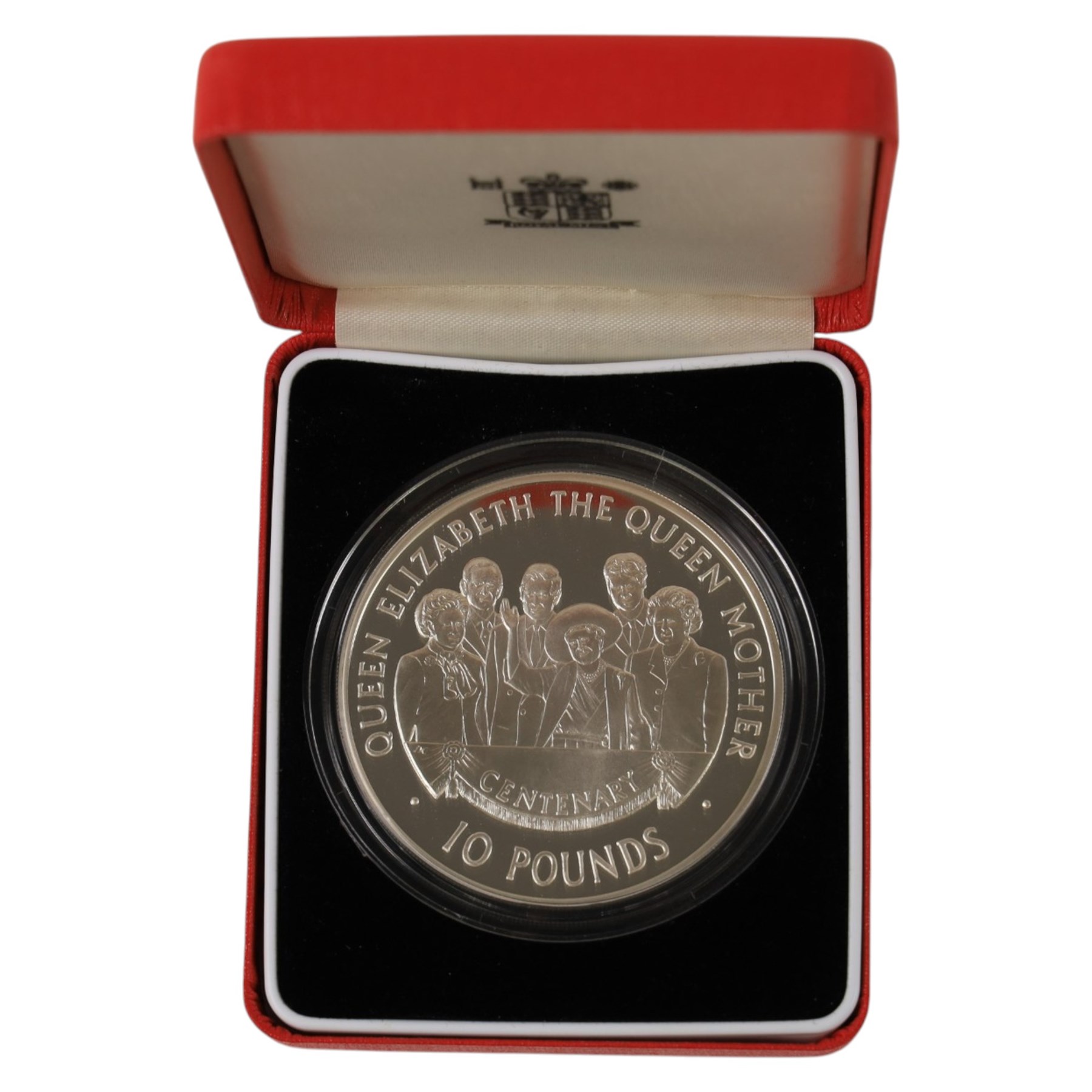 The Royal Mint Alderney 2000 'Queen Elizabeth the Queen Mother' silver proof five ounce ten pound coin, cased with certificate