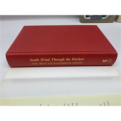 Three books of cookery interest by Elizabeth David comprising 'Italian Food', 'English Bread and Yeast Cookery' and 'South Wind Through the Kitchen'