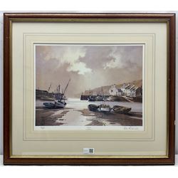 Don Micklethwaite (British 1936-): 'Evening Harbour' and 'Low Tide', pair limited edition prints signed and numbered 90/500 in pencil 31cm x 39cm (2)