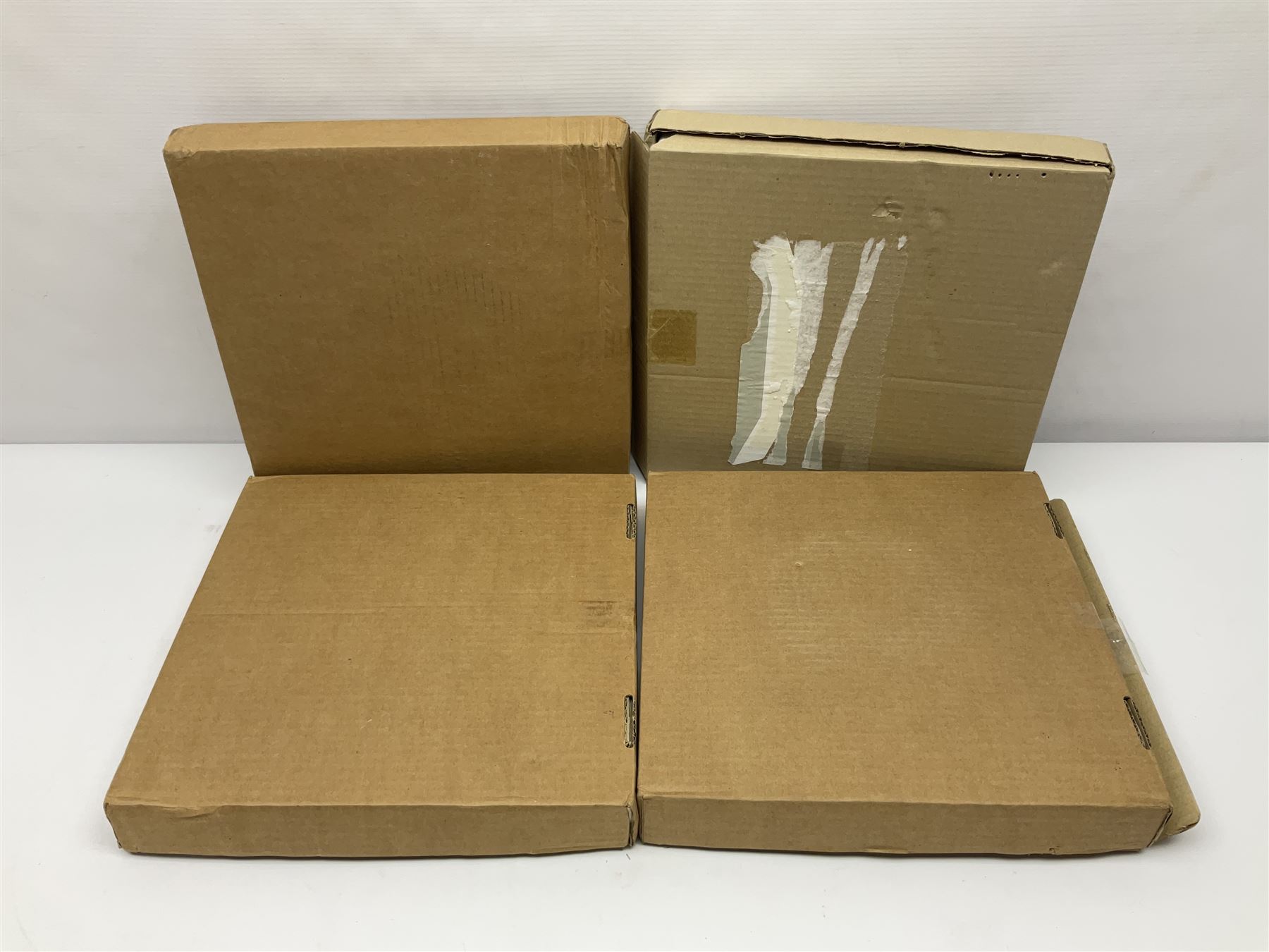 Four Clarice Cliff Wedgwood limited edition plates, comprising Orange Erin, Blue Firs, Solitude and May Avenue, all with certificate and box, D26cm