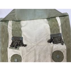 Collection of Masonic items, to include silver WWI 1914-1918 commemorative medallion named 'Bro J. Thompson No. 3458, hallmarked Birmingham 1923, silver and enamelled Masonic Steward medallion hallmarked Birmingham Spencer & Co, 1922, Masonic apron etc