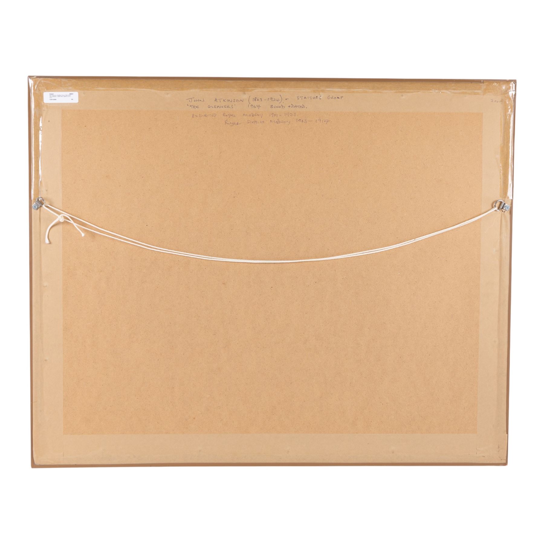 John Atkinson (Staithes Group 1863-1924): 'The Gleaners', watercolour signed 37cm x 53cm