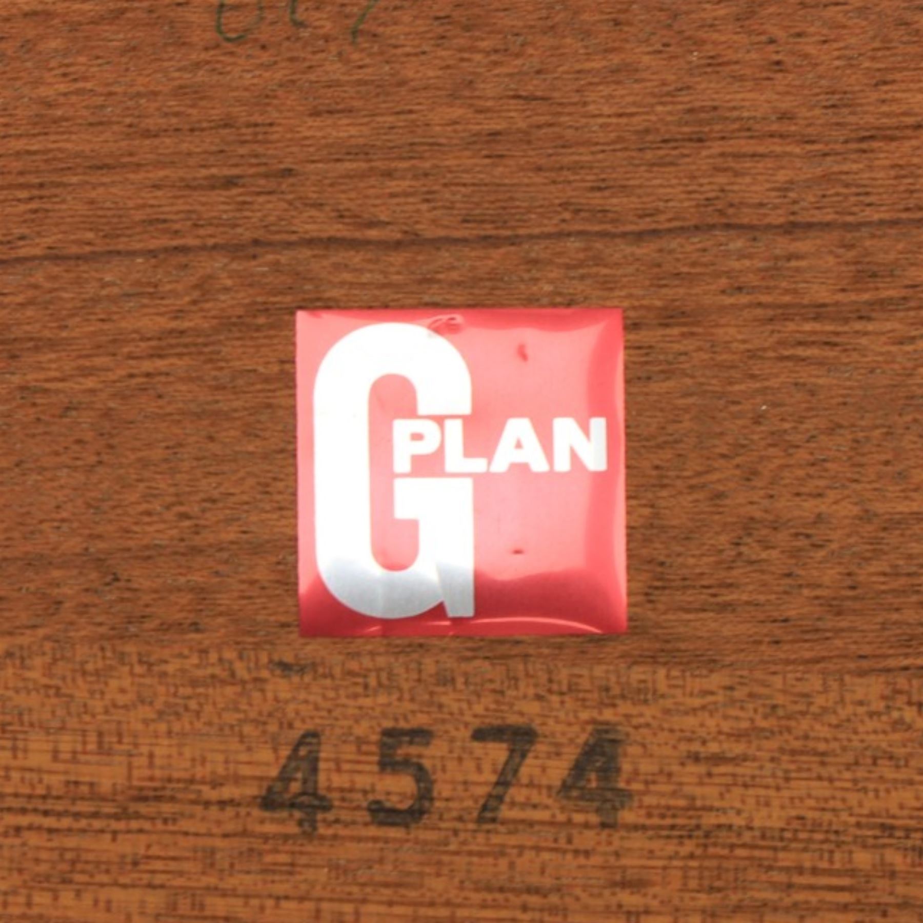 G-Plan - 'Astro' teak nest of three tables, square top with shaped supports