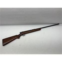Winchester Model 74 .22 Short semi-automatic single shot rifle, the 61cm(24