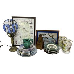 Pair of Noritake  vases, together with Wedgwood jug, Maelzel Metronome and other collectables 