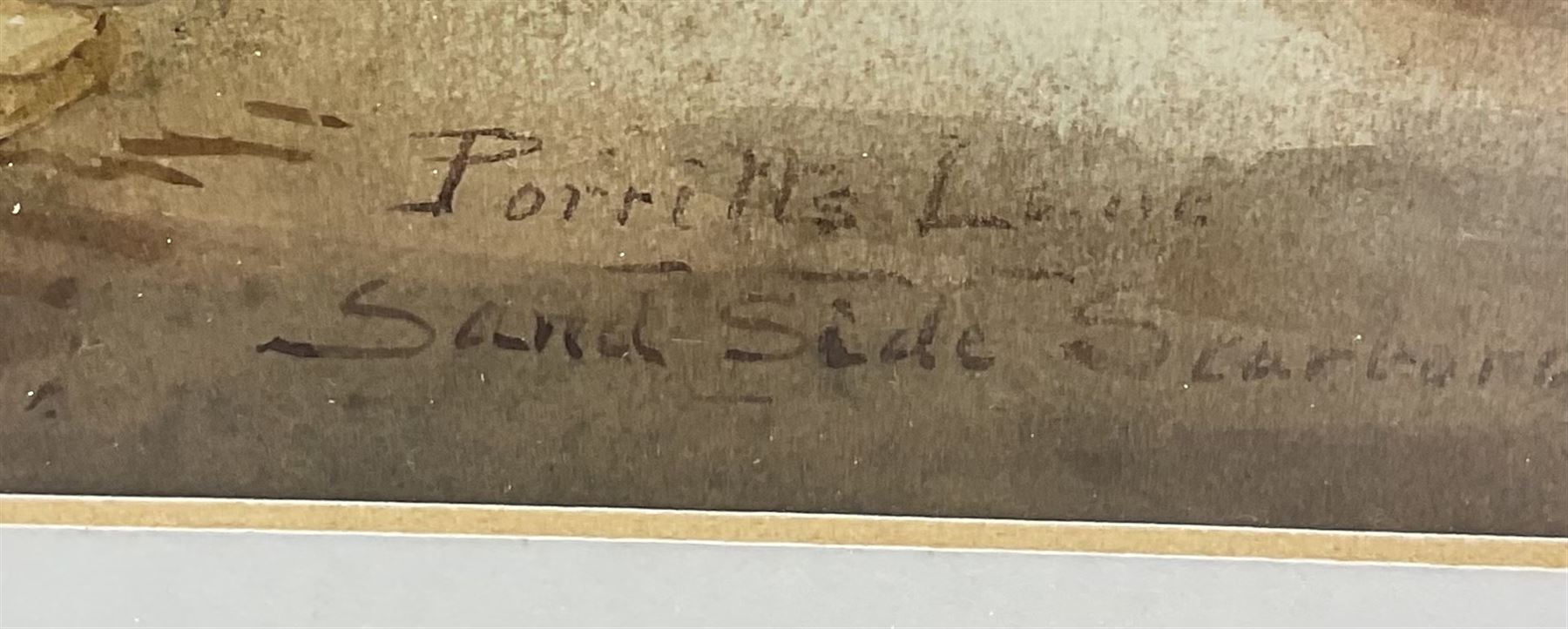 Robert Clarkson (British 1857-1924): 'Porritt's Lane Sandside Scarborough', watercolour signed and titled 36cm x 28cm