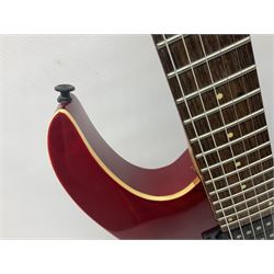 Maverick HSH rock guitar with Floyd Rose tremolo, L100cm overall; in soft carrying case.