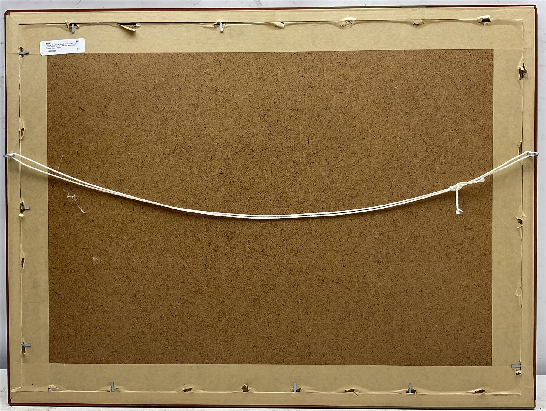 George Weatherill (British 1810-1890): Track on the North Yorkshire Moors, watercolour signed indistinctly dated '77?, 25cm x 42cm