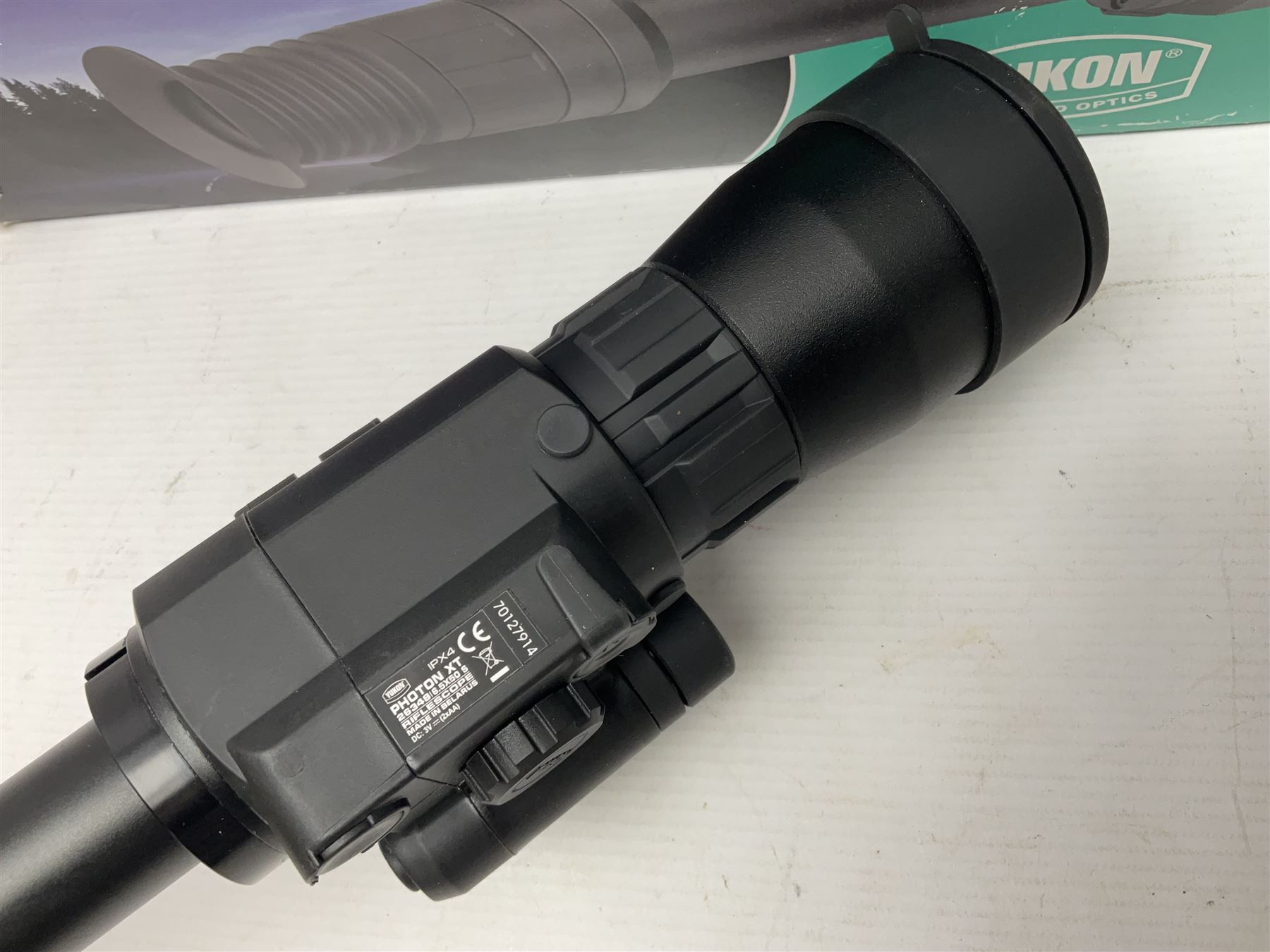 Yukon Photon XT 6.5 x 50 day/night sight, serial no.70127914, L43cm overall; in carrying case and original box