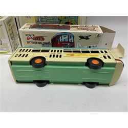 Kovap - eleven tinplate models to include Tractor and Trailer, Road Roller 1927, Moving Moneybox 1924, Hawkeye type B 1924, Boy on a Tricycle; all in original boxes 