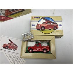 Collection of Corgi die-cast models including British Road Services, Scammell Crusader Sheeted Flat Trailer; CC12603 and five others, three London Brick models, together with various Corgi Classics models, all boxed (17)