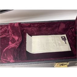 Deering seventeen-fret tenor banjo with cast metal body, serial no.H275, L79cm overall; in fitted hard carrying case