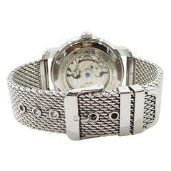 Vaan Konrad gentleman's automatic stainless steel calendar wristwatch, on stianless steel strap