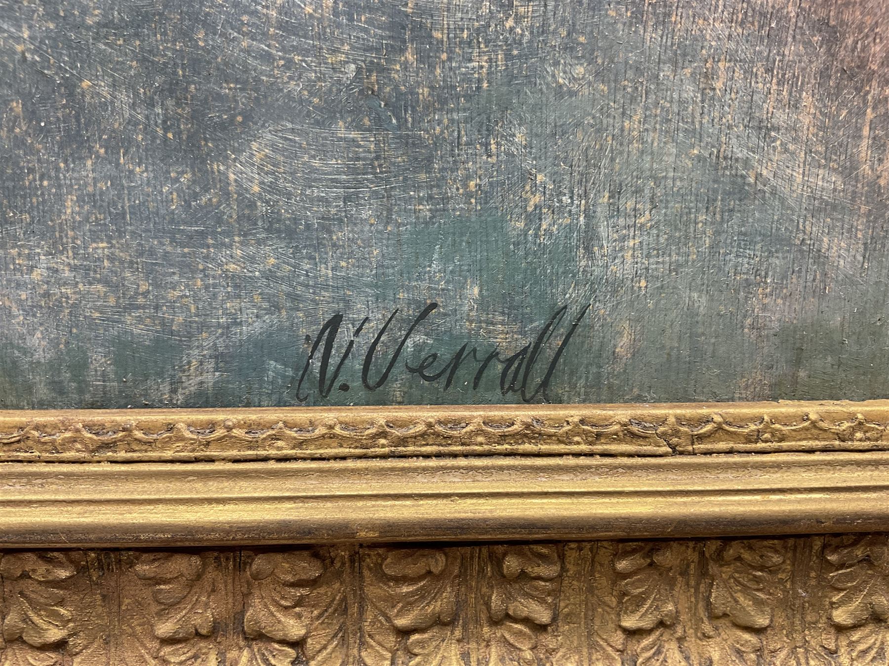 Nicholas Verrall RBA ROI (British 1945-) after Edgar Degas (French 1834-1917): 'The Star' - Rosita Mauri on Stage, oil on panel signed 53cm x 39cm