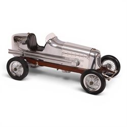 Authentic Models Bantam Midget model car, in chrome, L48cm, H19cm