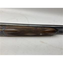 Spanish Ugartechea 20-bore double barrel side-by-side boxlock non-ejector sporting gun, retailed by Parker Hale Birmingham, with 67.5cm barrels, walnut stock with chequered grip and fore-end No.171199 L112cm overall SHOTGUN LICENCE REQUIRED