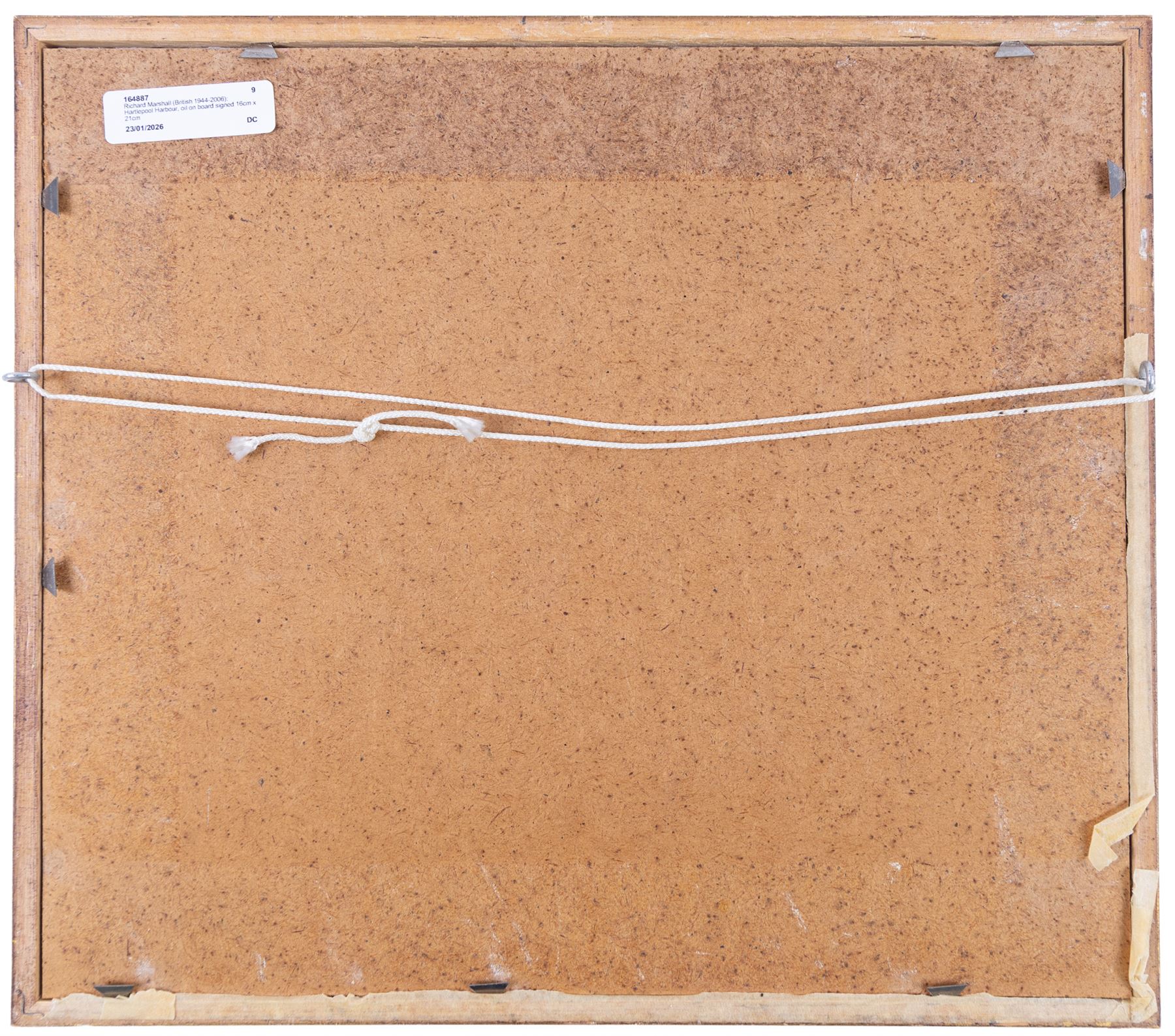 Richard Marshall (British 1944-2006): Hartlepool Harbour, oil on board signed 16cm x 21cm 