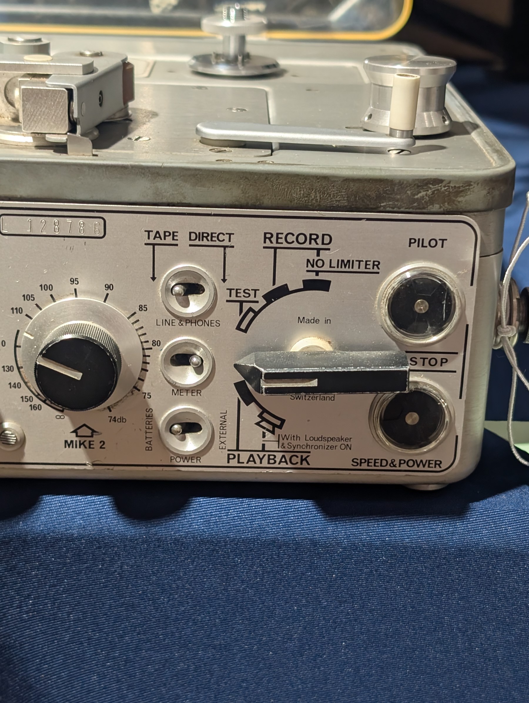 Nagra 4.2 portable mono reel to reel tape recorder, made in Switzerland, circa 1970
