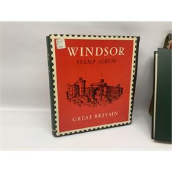 Mostly Queen Elizabeth II Great Britain and Isle of Man stamps including mint examples, housed in various albums, stockbooks and loose, in one box