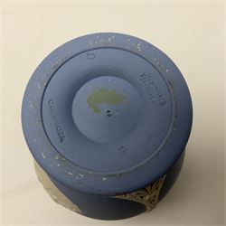 Leeds Pottery meat platter, Wedgwood Jasperware vase, Beswick wall planter, two Mason's miniature vases and a Meakin Sunflower platter