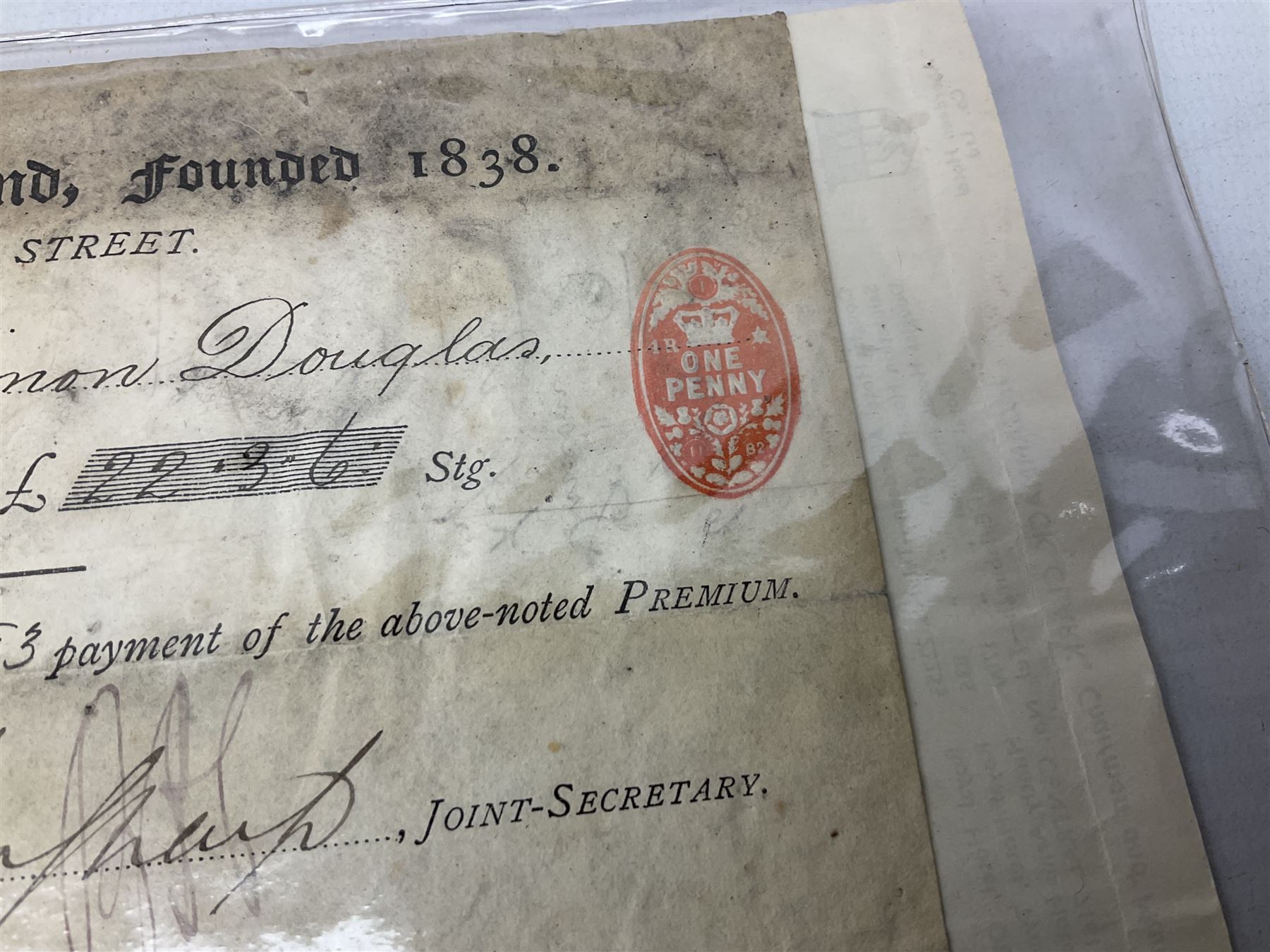 Postal history and ephemera including Victorian letters and receipts many with one penny lilac