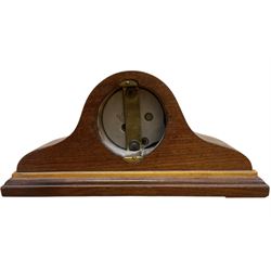 Early 20th century French carriage clock and a 20th century mounted barometer and thermometer, with a 20th century automobile clock inserted in a later mahogany case.