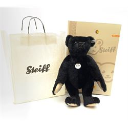 Steiff limited edition 'Mohair Teddy Bear 1907 replica' in black, No.2379/3000, H16
