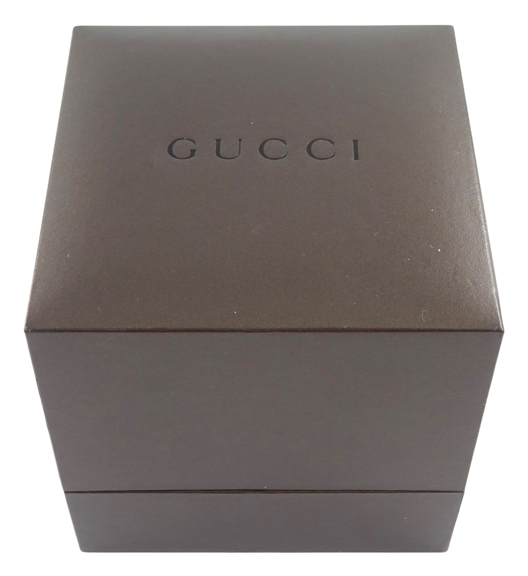 Gucci twirl ladies stainless steel quartz wristwatch, Ref. YA112, boxed with papers