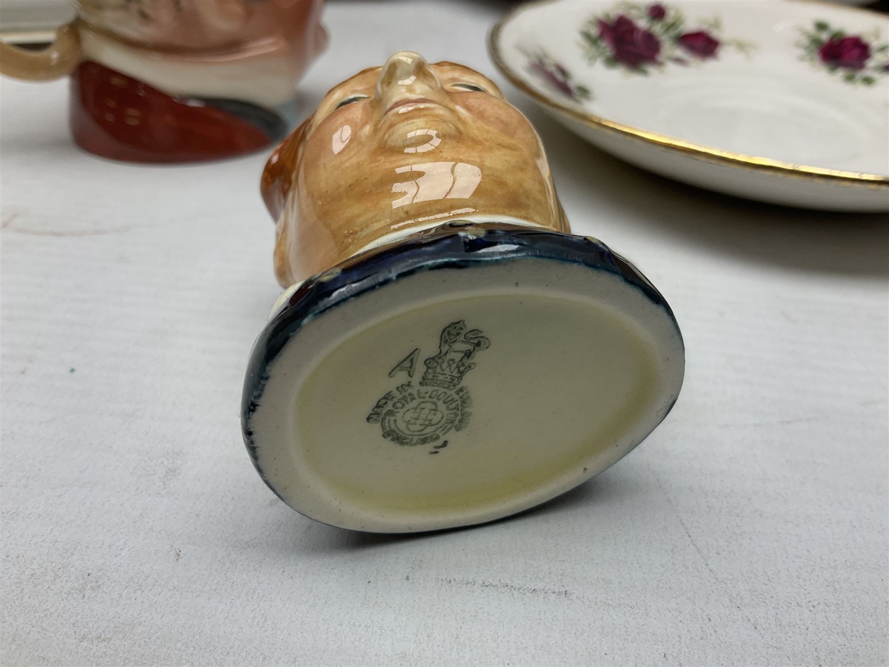 Beswick character jug, together with Leonardo Collection figures, porcelain dolls etc 