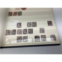 Great British and World stamps, including Queen Elizabeth II GB, Brazil, France, Portugal, Spain, United States of America etc, housed in various albums and stockbooks, in one box