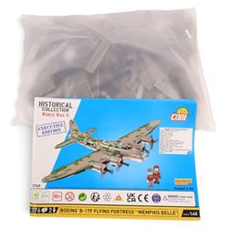 Eighteen Cobi Bricks model kits, including 1912 RMS Titanic and  Historical Collection aircraft set, unboxed with instructions 