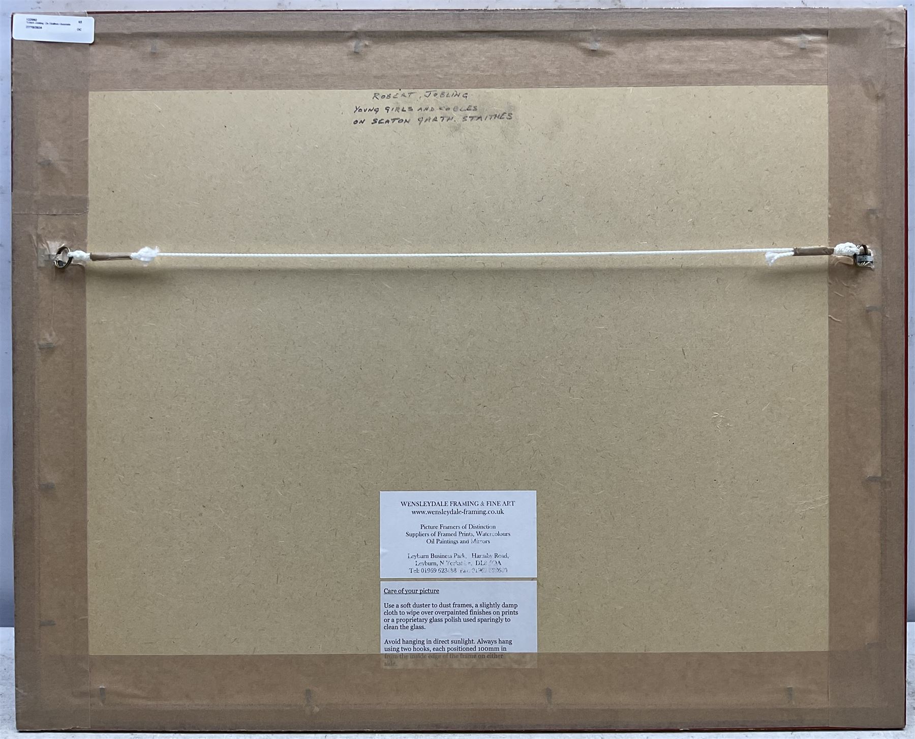 Robert Jobling (Staithes Group 1841-1923): Young Girls and Cobles on Seaton Garth - Staithes, watercolour signed 25cm x 37cm