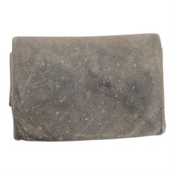 WWII German leather wallet with RAD Labor service badge and pips