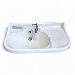 Collection of three sinks - one Belfast Sink plus two handwash sinks with two pedestals