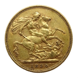  1894 gold full sovereign   