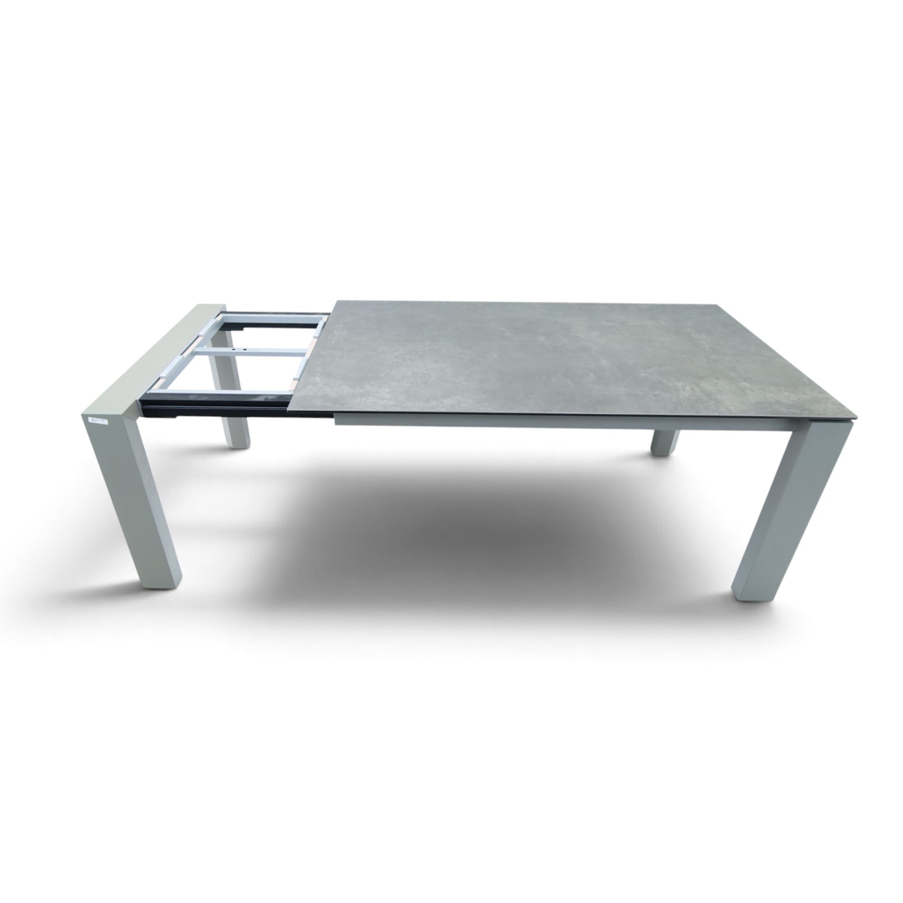 Calligaris - 'Omnia' extending dining table with ceramic top, with set eight 'Aida' dining chairs