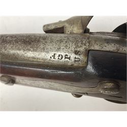 Early 19th century M.T. Wickham of Philadelphia flintlock musket, approximately .700 cal., the 104cm(41