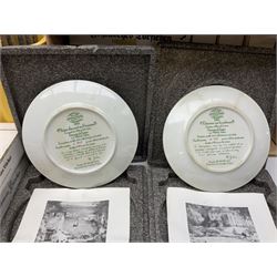 Twenty-three Bradford Exchange collector's plates with boxes and certificates, including Une Journee au bord de l'eau, wehrhaftes vischering, Vieux moulin a eau en Alsace etc 