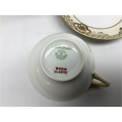 Noritake tea service for twelve, decorated with gilt foliate design, pattern no 44318, 42pcs