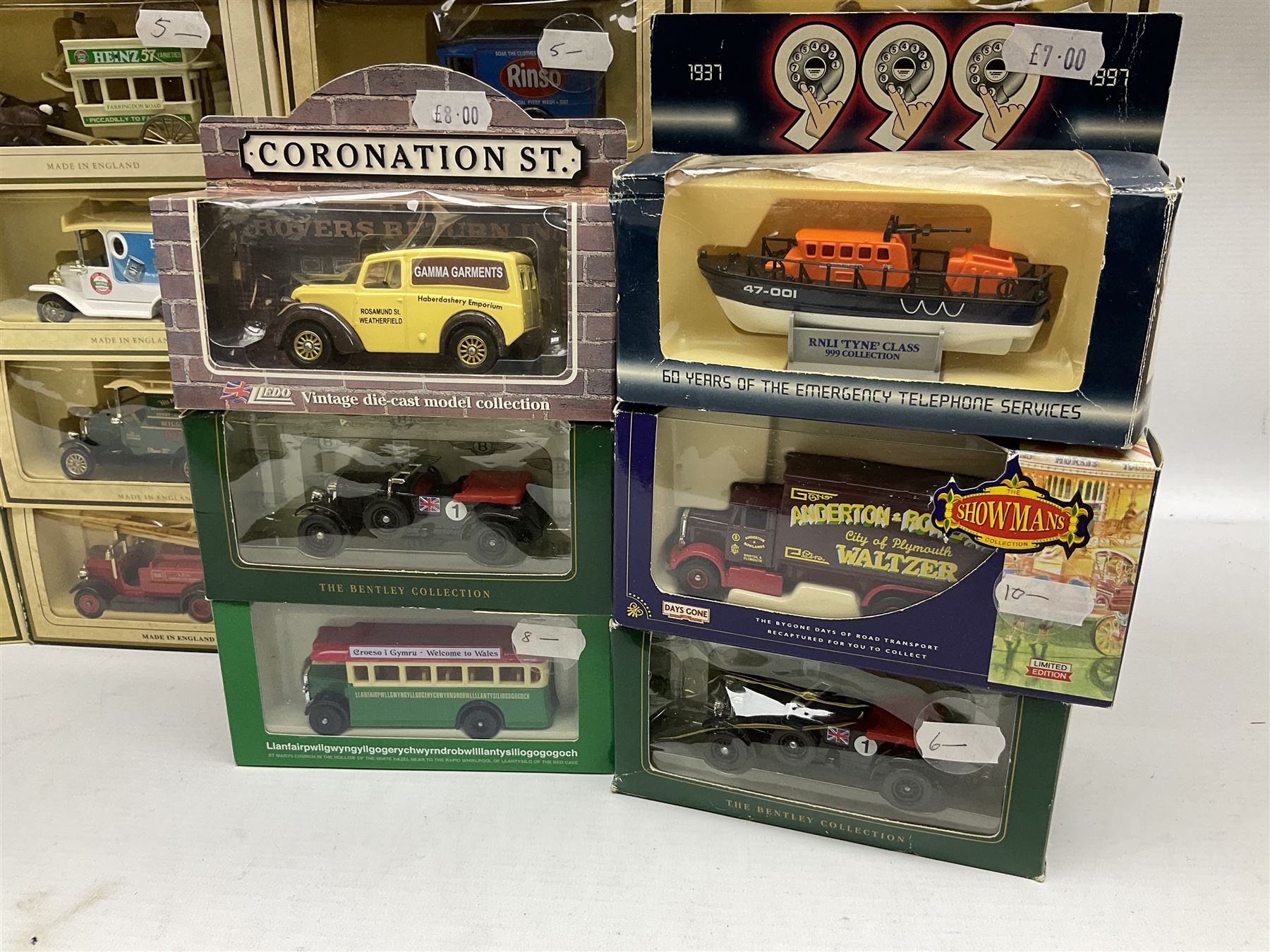 Thirty-nine modern die-cast models by Corgi, Days Gone, Lledo, Oxford etc including promotional vehicles, TV & Film related, Circus and Showmans etc; all boxed (39)