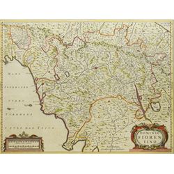 Jan Jansson (Johannes Janssonius) (Dutch 1588-1664): 'Dominio Fiorentino', 17th century en...