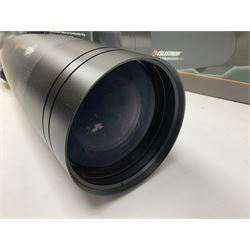 Celestron Ultima 100ED zoom spotting scope, model no. 52253, carrying case, instruction manual and in original box