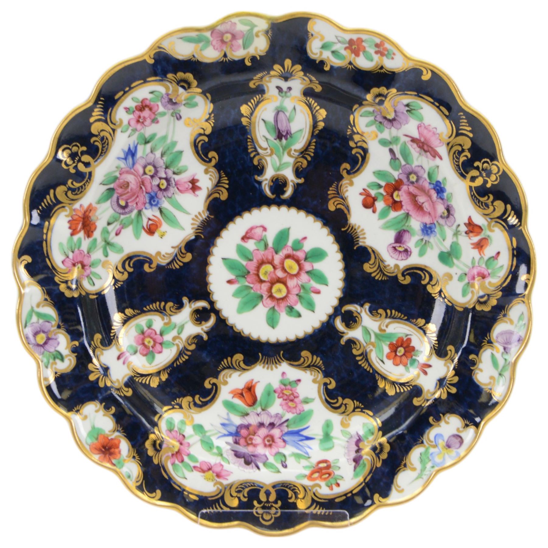 19th century and later cabinet plates, including Royal Worcester, Royal Crown Derby and Coalport examples, all painted with birds and flowers, largest D26cm