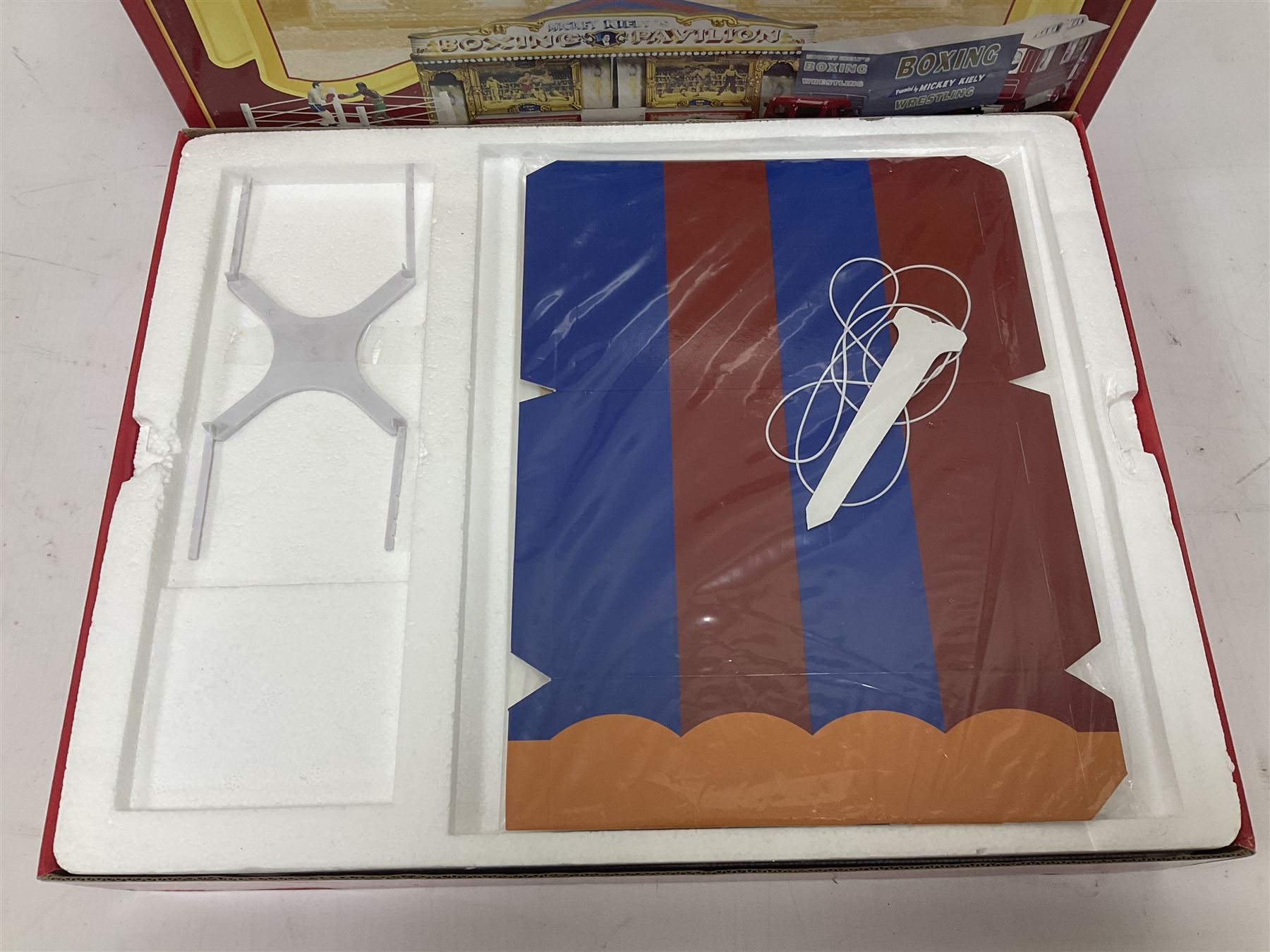 Corgi - Showman's Range 31012 Mickey Kiely Boxing Set; Premium Limited Edition The Greatest Show on Earth CC12606 Scammell Crusader Box Trailer Robert Bros.; limited edition 97893 A.E.C. Mercury Truck and Trailer J. Ayers; all boxed; together with large quantity of circus tickets, hand bills. flyers etc