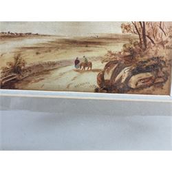H R Asquith (British early 19th century): Fjord Scenes, pair watercolours signed and dated 1813, 16cm x 24cm (2)