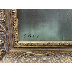 Charles Percy (French 1930-): Winter Landscape, oil on canvas signed 44cm x 54cm