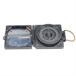 WWII three T.G & Co compasses, comprising two MKIII military compasses, dated 1940 and 1945 and Magnetic Marching Compass, Mark 1