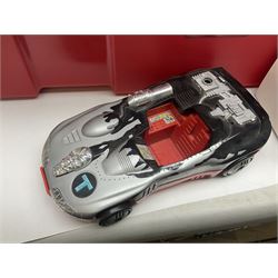 Collection of 1990s toys, including Biker Mice from Mars, Teenage Mutant Ninja Turtles, Thunderbirds etc in three boxes 