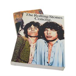 Collection of Rolling Stones books, including Stoned, Life Keith Richard Autobiography, Bill Wyman Stone Alone, with signature and two Bill Wyman signed photographs  